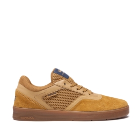 Supra Mens SAINT Low Top Shoes Tan/Gum | US-36699